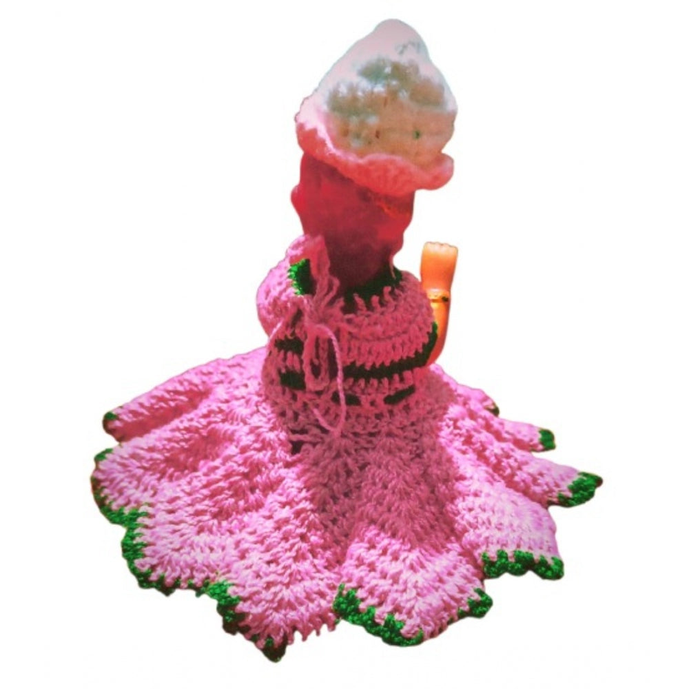 Generic Laddu Gopal Tharad Dress Size: 0 To 6 (Light Pink)