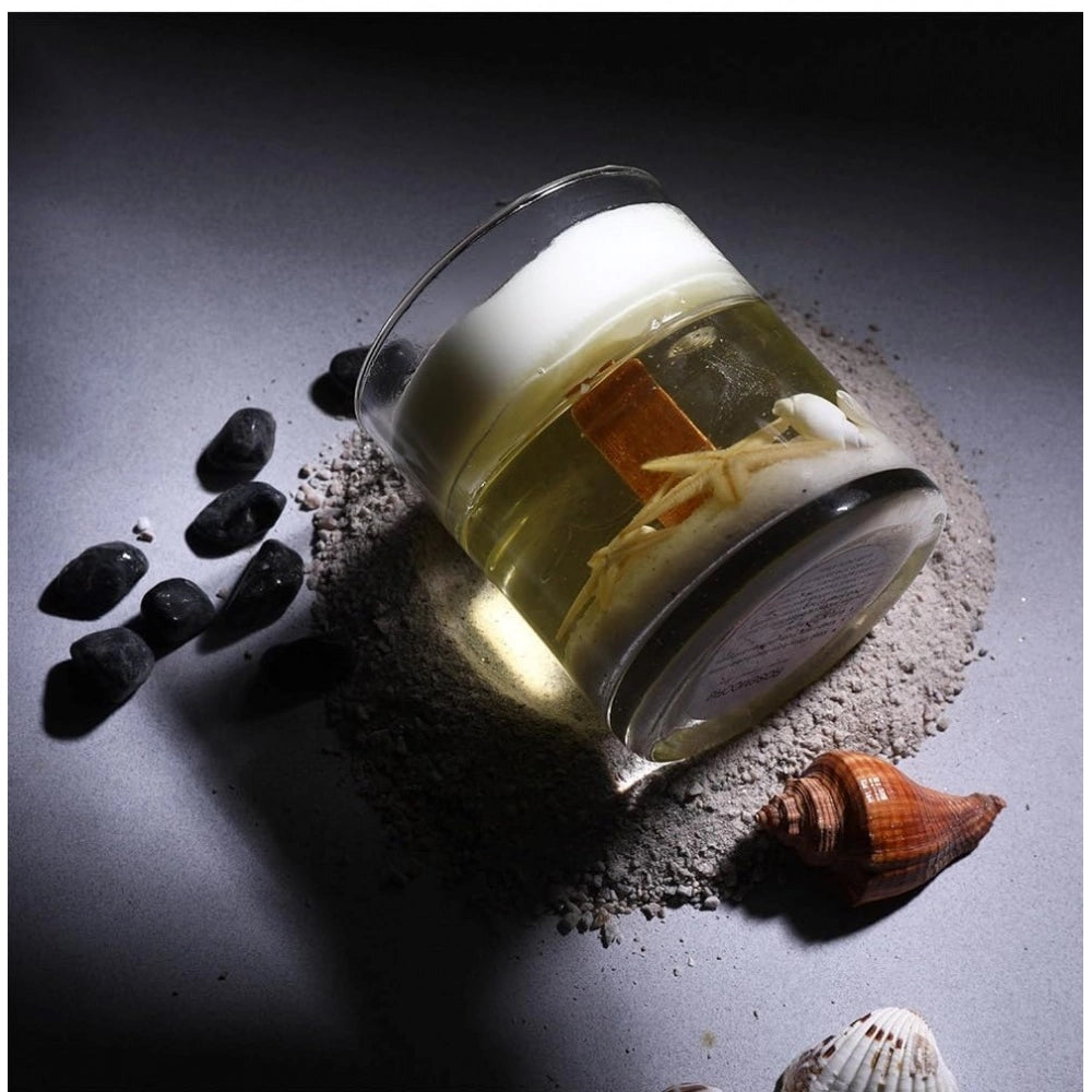 Generic Soya Wax, Glass Scented Star Fish Gel Candle